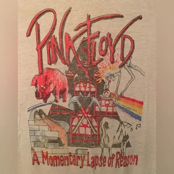 1988 Pink Floyd A Momentary Lapse of Reason Tour Shirt Vintage 80s Band Tee 1987 - Picture 2 of 10